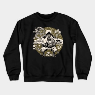 Streetwear Samurai Dragon Vaporwave Sakura Fuji Japanese Aesthetic 607 Crewneck Sweatshirt